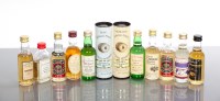 Lot 860 - 12 ASSORTED SINGLE MALT WHISKY MINIATURES...