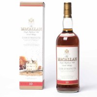 Lot 978 - THE MACALLAN 10 YEARS OLD CASK STRENGTH Single...