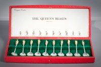 Lot 59 - SET OF TEN SILVER AND PARCEL GILT THE 'QUEEN'S...