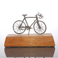 Lot 82 - NOVELTY SILVER MODEL OF A VINTAGE RACING...