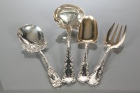Lot 100A - AMERICAN SILVER SERVING SPOON circa 1900,...