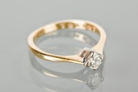 Lot 1281 - DIAMOND SOLITAIRE RING set with a brilliant...