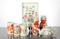 Lot 120 - COLLECTION OF CHINESE CERAMICS comprising a...