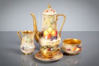 Lot 125 - ROYAL WORCESTER COFFEE SET comprising coffee...