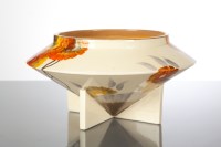 Lot 126 - CLARICE CLIFF ART DECO BIZARRE BOWL of oval...