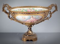 Lot 206 - 19TH CENTURY SEVRES STYLE TABLE CENTRE PIECE...