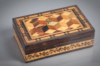 Lot 289 - TUNBRIDGE WARE PARQUETRY SPECIMEN JEWELLERY...