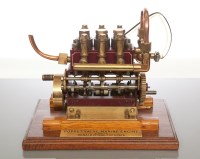 Lot 308 - LIVE STEAM SPIRIT FIRED SINGLE CYLINDER POPPET...