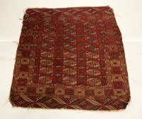 Lot 312 - TWO ANTIQUE BOKHARA RUGS the larger with tear,...