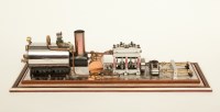 Lot 315 - LIVE STEAM SPIRIT FIRED TWIN CYLINDER ENGINE...