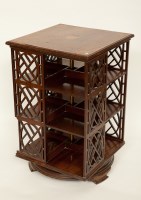 Lot 317 - LATE VICTORIAN INLAID MAHOGANY REVOLVING...