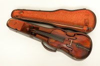 Lot 330 - EARLY 20TH CENTURY GERMAN VIOLIN with...