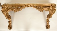 Lot 407 - 19TH CENTURY SERPENTINE GILTWOOD AND MARBLE...