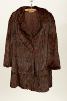 Lot 416 - RUSSIAN ERMIN FUR JACKET approximately size UK...