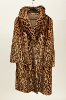 Lot 419 - LADY'S OCELOT FUR COAT with bracelet length...