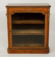 Lot 414 - VICTORIAN ORMOLU FLORAL MARQUETRY WALNUT PIER...