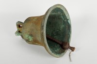 Lot 438 - EARLY 20TH CENTURY BRONZE BELL stamped '20',...