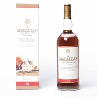 Lot 1105 - THE MACALLAN 10 YEARS OLD CASK STRENGTH Single...