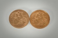 Lot 1039 - TWO HALF SOVEREIGNS dated 1904 and 1908