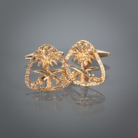 Lot 1047 - PAIR OF EIGHTEEN CARAT GOLD CUFF LINKS each...