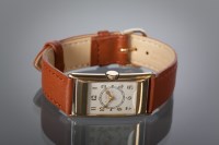 Lot 1059 - GENTLEMAN'S ART DECO GOLD PLATED ELGIN WRIST...