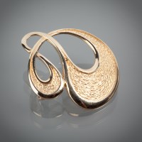 Lot 1238 - SHEILA FLEET NEW WAVE BROOCH in nine carat...