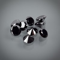 Lot 1274 - GROUP OF UNMOUNTED BLACK DIAMONDS the...