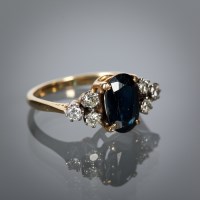 Lot 1331 - MID TO LATE TWENTIETH CENTURY SAPPHIRE AND...