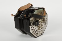 Lot 261 - WHEATSTONE 56-BUTTON CONCERTINA with nickel...