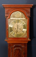 Lot 290 - EARLY 19TH CENTURY MAHOGANY LONGCASE CLOCK...