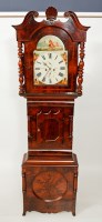 Lot 296 - VICTORIAN MAHOGANY LONGCASE CLOCK maker...