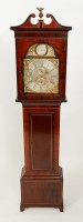 Lot 326 - VICTORIAN LINE INLAID MAHOGANY LONGCASE CLOCK...