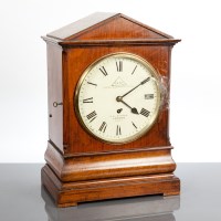 Lot 355 - VICTORIAN WALNUT MANTEL CLOCK maker Dent, No...