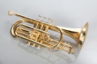 Lot 357 - VINCENT BACH ELKHART BRASS CORNET 300 Series,...