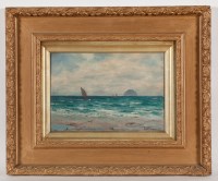 Lot 1514 - SCOTTISH SCHOOL (20TH CENTURY) AILSA CRAIG oil...