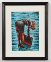 Lot 1700 - GRAHAM MCKEAN FORGOTTEN PAPERS pastel on paper,...