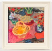 Lot 1802 - * ALMA WOLFSON STILL LIFE WITH PINEAPPLE oil...