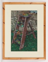 Lot 1812A - JAMES MCDONALD STEPS mixed media on paper,...