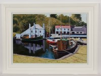 Lot 1820 - FRANK COLCLOUGH SUMMER MOORING - CRINAN oil on...