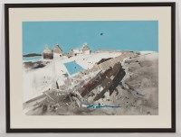 Lot 1823 - MAY BYRNE ABANDONED mixed media on board,...