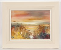 Lot 1858 - ROSANNE BARR FADING LIGHT oil on canvas board,...