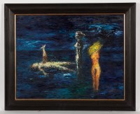 Lot 1879 - JOSEPH URIE DA LOST AT SEA NO. 2 oil on canvas,...