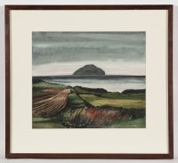 Lot 1883 - * GEORGIE YOUNG AILSA CRAIG watercolour on...