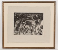 Lot 1908 - * MAUREEN BINNIE INDIAN HORSE etching, signed,...