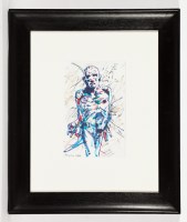 Lot 1946 - * PETER HOWSON OBE IN HOSPITAL mixed media on...