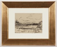 Lot 1960 - * PETER HOWSON OBE KILBERRY STUDY charcoal on...