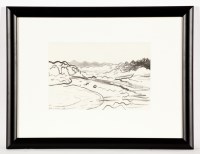 Lot 1962 - * PETER HOWSON OBE NEAR KILBERRY charcoal on...