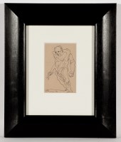 Lot 1963 - * PETER HOWSON OBE KINGSLEY pen on paper,...