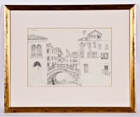 Lot 1989 - * RICHARD NORMAN RSW RIO DELLE MOSCHE pencil...