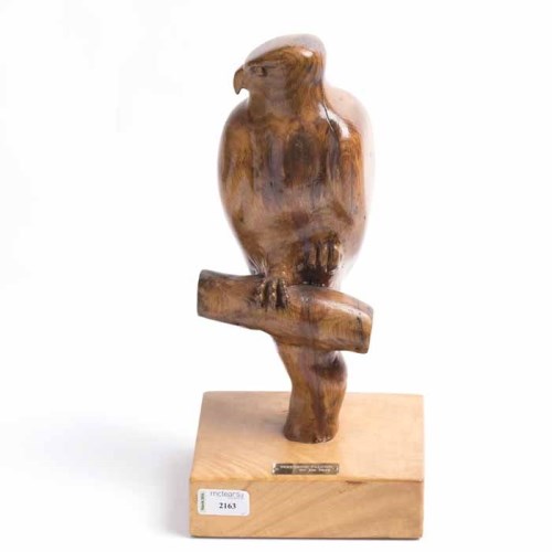 Lot 2163 - * JIM HARE, PEREGRINE FALCON oak carved...